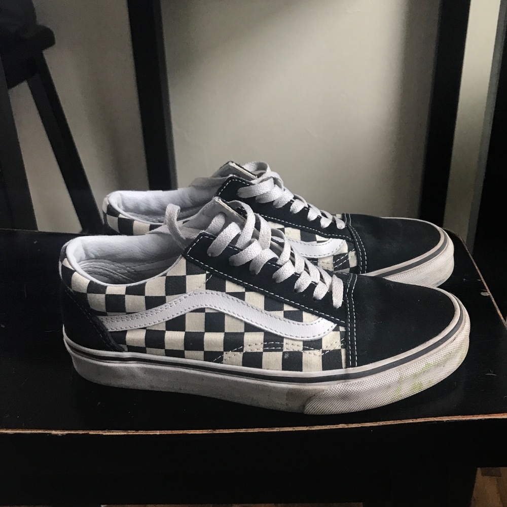Vans old skool checkered women's 7.5